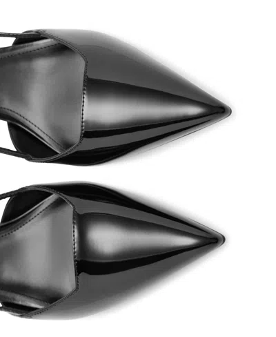 Mango Slingback Pointed Toe Pump In Black