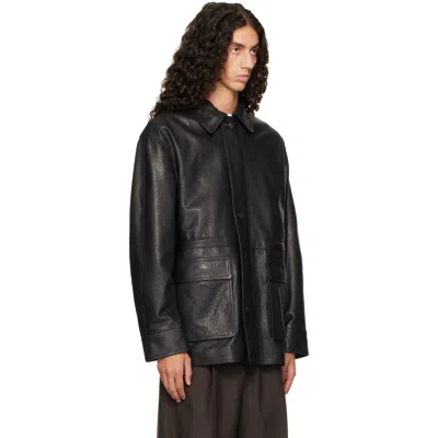 Arma Black Mavis Leather Jacket In Black