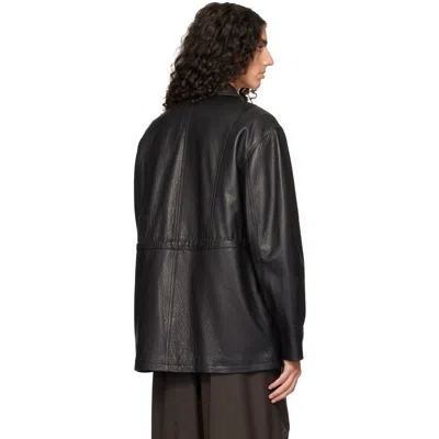 Arma Black Mavis Leather Jacket In Black