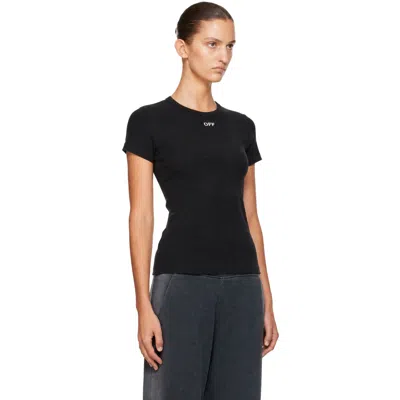 Off-white Black 'off' Stamp Basic T-shirt In Black