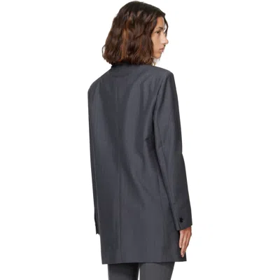 Jil Sander Tailored Wool Jacket In Gray