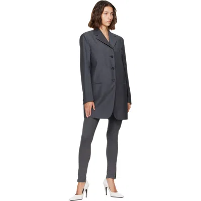 Jil Sander Tailored Wool Jacket In Gray