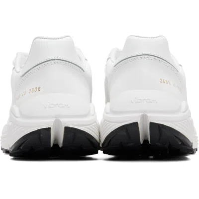 Common Projects White Premium Runner Sneakers In White