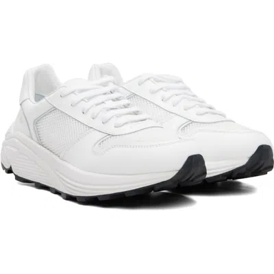 Common Projects White Premium Runner Sneakers In White