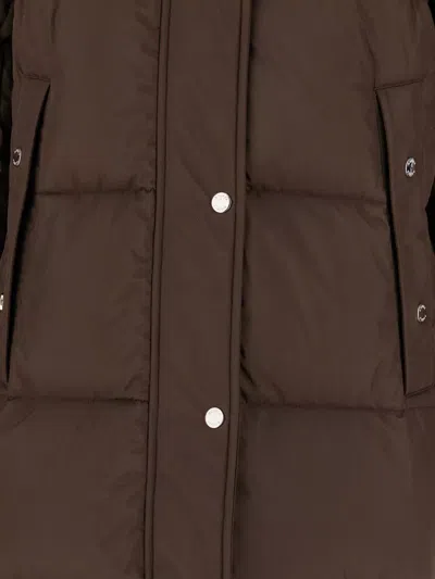 Moorer Down Puffer Jacket In Brown