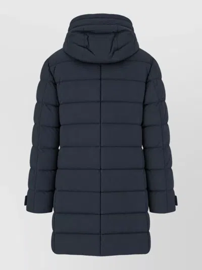 Moorer Saturno-stp Padded Coat In Blue