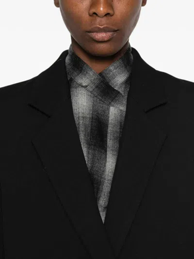 Iro Matha Double-breasted Coat In Black