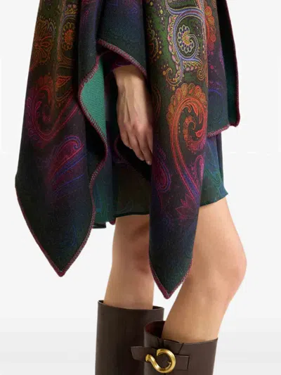 Etro Capa - Verde In Multi