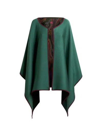 Etro Capa - Verde In Multi