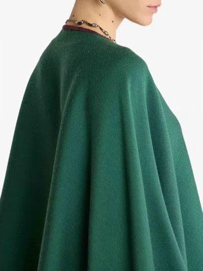 Etro Capa - Verde In Multi