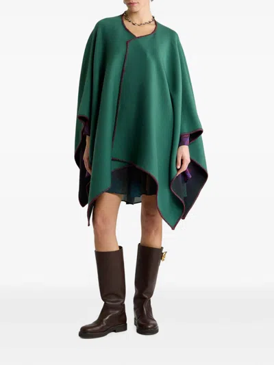 Etro Capa - Verde In Multi