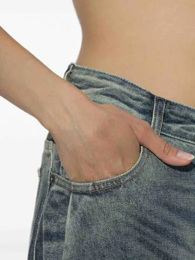 Diesel High-rise Wide Barrel Jeans In Blue