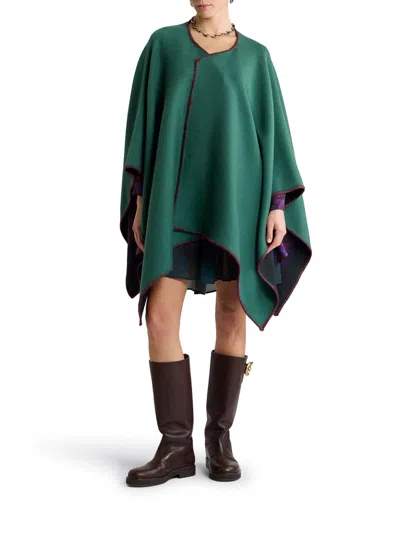 Etro Capa - Verde In Multi