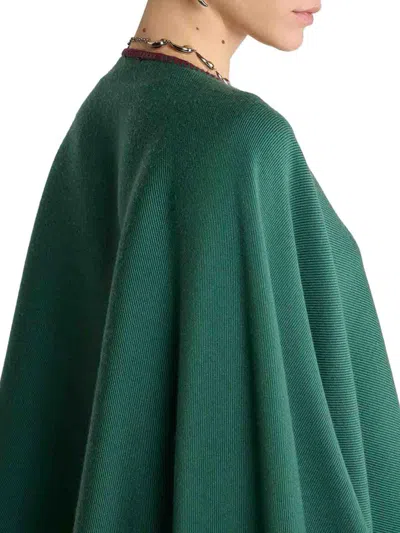Etro Capa - Verde In Multi