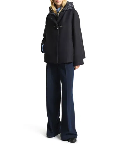 Fay Abrigo Alcochado - Azul In Black