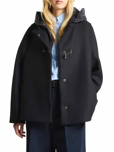 Fay Abrigo Alcochado - Azul In Black