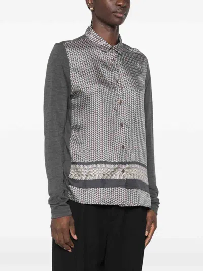Whyci Camisa - Gris In Multi