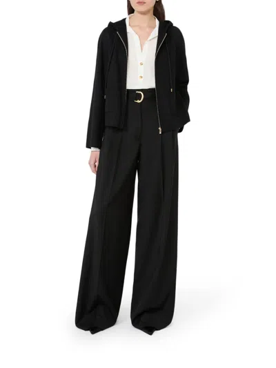 Max Mara Studio Long-sleeve Silk Polo In White