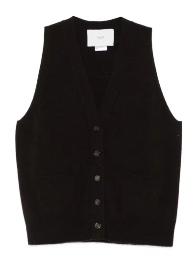 Vanisé Cashmere V-neck Cardigan In Black