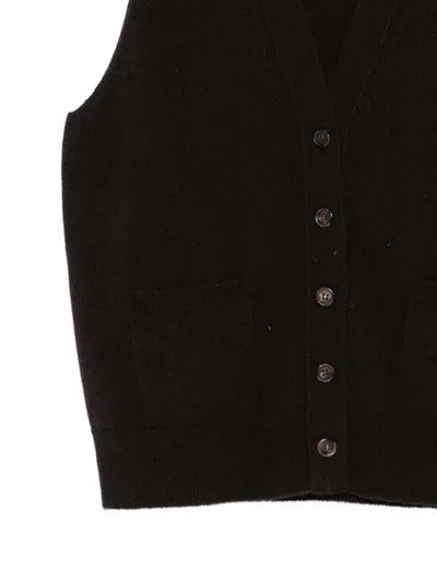 Vanisé Cashmere V-neck Cardigan In Black