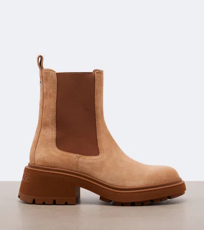 Jimmy Choo Tamia 70 Suede Chelsea Boots In Brown