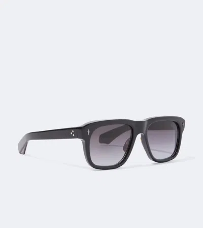 Jacques Marie Mage Yves Rectangular Sunglasses In Black
