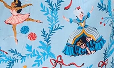 Printfresh Nutcracker Dreams Eco Satin Pajamas In Blue