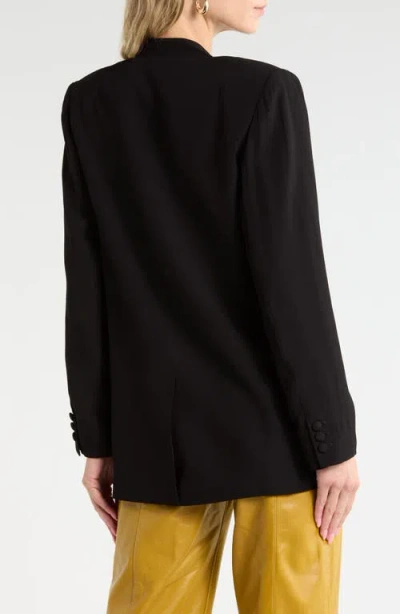 Ulla Johnson Elea Draped Front Blazer In Black
