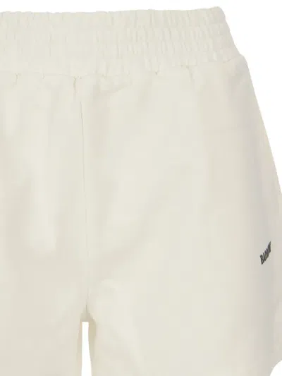 Barrow Logo-print Elasticated Shorts In Neutral