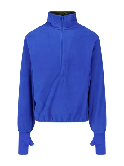 Entire Studios Shell Fleece Pullover Sweatshirt In Blue
