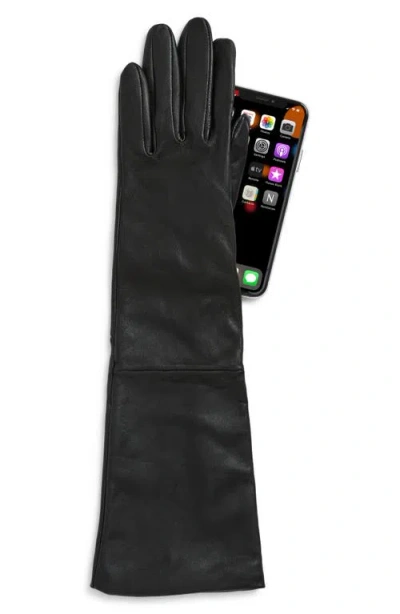 Cole Haan Button Tech Gloves In Black