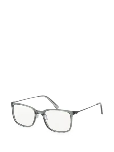 Tumi Rectangle-frame Glasses In Gray