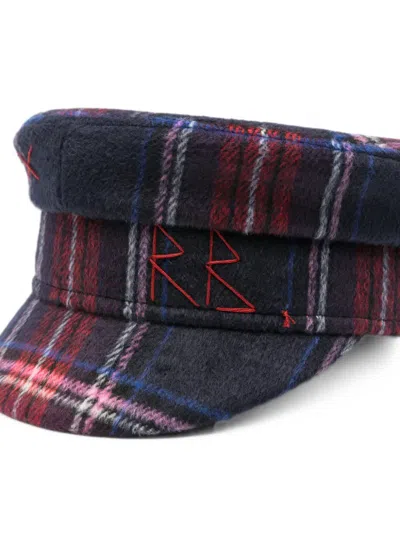 Ruslan Baginskiy Checked Baker Boy Cap In Multi