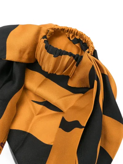 Pucci Printed Silk Head Scarf In Multi