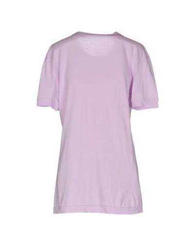 Shop John Galliano T-shirt In Lilac