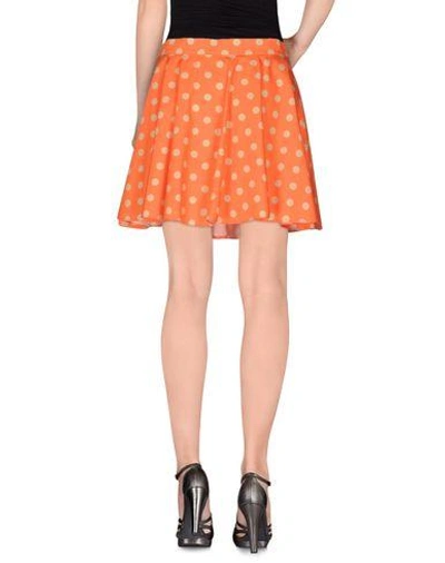Shop Jeremy Scott Mini Skirt In Orange