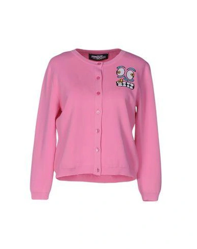 Shop Jeremy Scott Cardigan In Pink