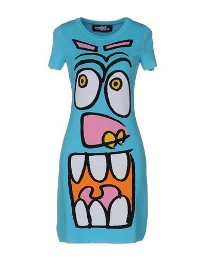 Shop Jeremy Scott Short Dress In Azure