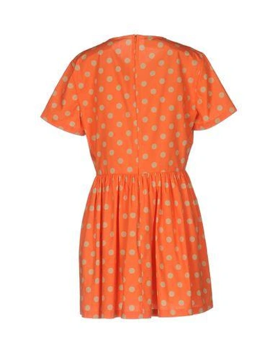 Shop Jeremy Scott Short Dress In Orange