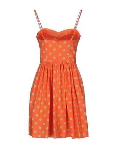 Shop Jeremy Scott Short Dresses In Orange