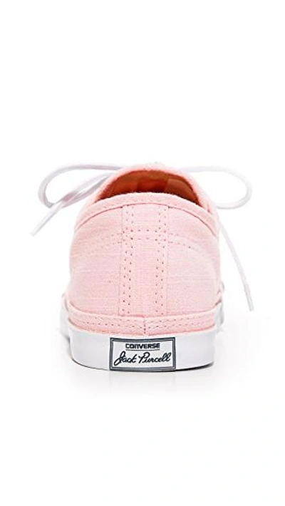 Shop Converse Jack Purcell Lp Ox Sneakers In Pink/white/navy