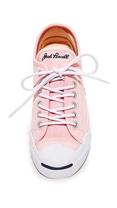 Shop Converse Jack Purcell Lp Ox Sneakers In Pink/white/navy