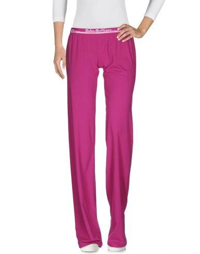 John Galliano Casual Pants In Fuchsia