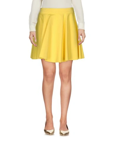Jeremy Scott Mini Skirt In Yellow