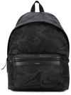 SAINT LAURENT camouflage backpack,POLYAMIDE100%