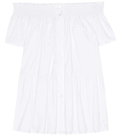 Red Valentino Cotton-blend Top In White