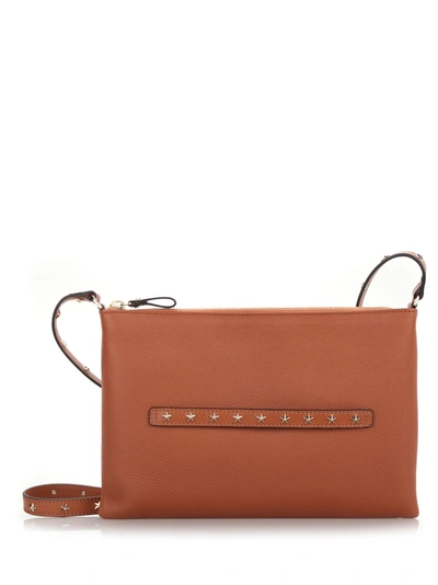 Red Valentino Brown Calf Leather Crossbody