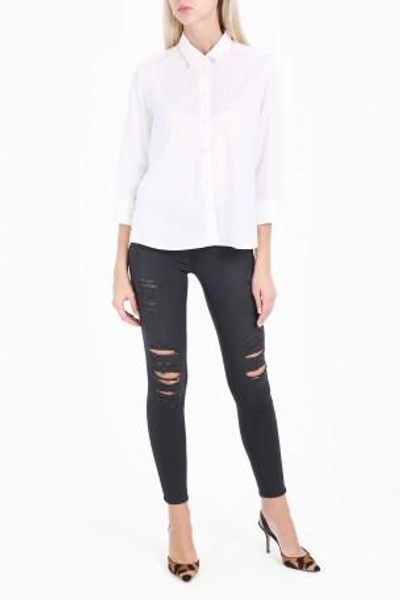 Shop Frame Le Skinny Quintin Shred Jeans