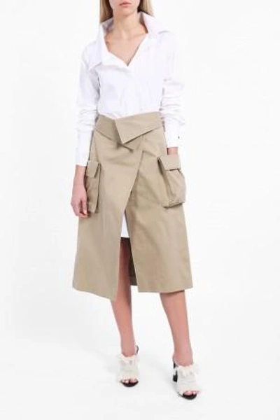Shop Monse Cotton Canvas Skirt