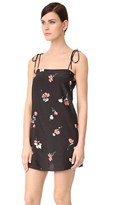 Shop Capulet Lucia Shoulder Tie Mini Slip In Navy Floral